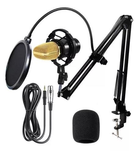 otros electronicos - Kit de microfono condensador bm700 con pedestal de mesa 1