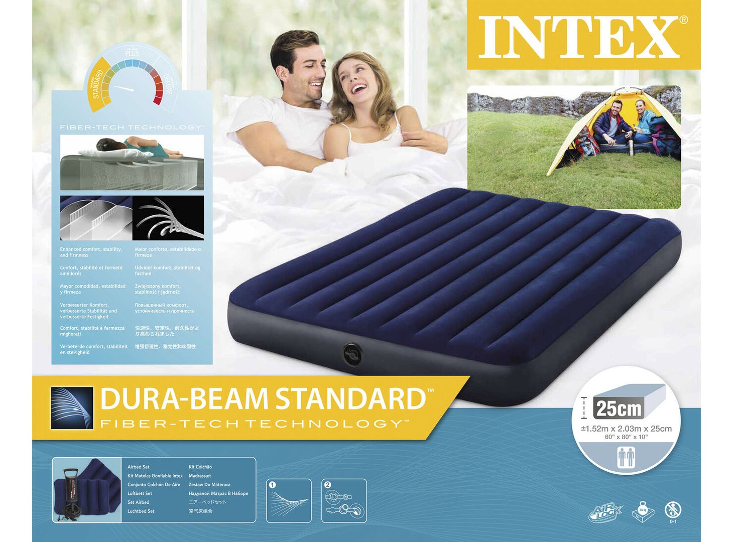 muebles y colchones - Colchon inflable intex de 60 pulgadas, bomba y colchon  (OFERTA) 3