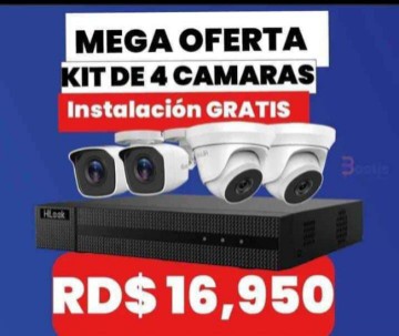 camaras y audio - Gran oferta de kit de cámaras de seguridad profesionales