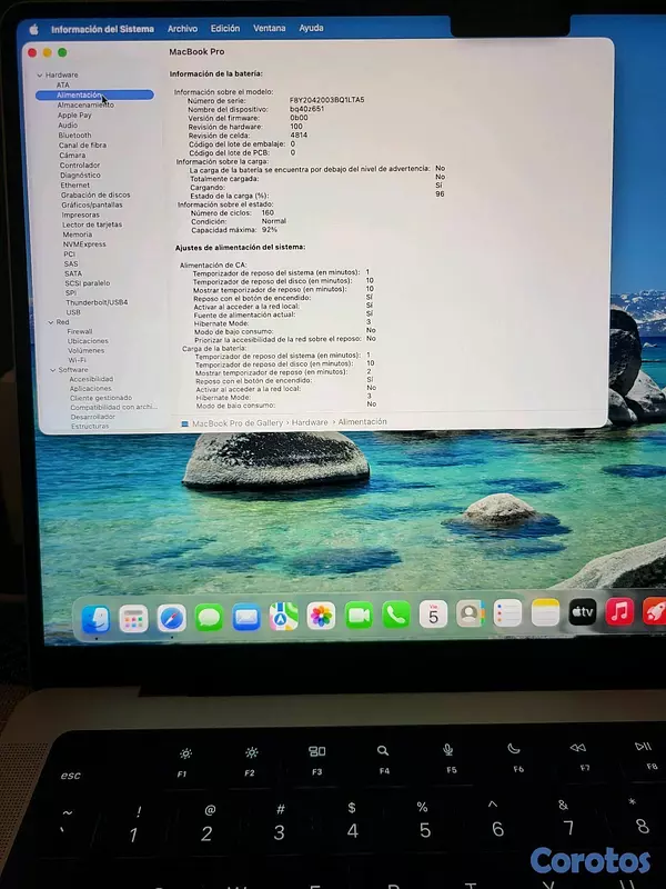 computadoras y laptops - Macbook Pro M1 512GB (2021) 2