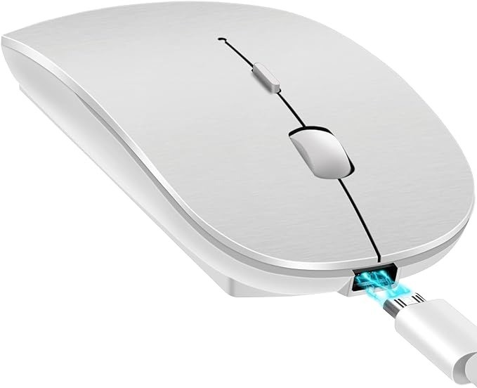 otros electronicos - Mouse inalámbrico Bluetooth recargable con Leds RGB