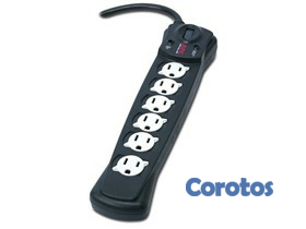 computadoras y laptops - PROTECTOR REGLETA APC P6B ESSENTIAL SURGEARREST, 6 SALIDAS, 120V, PROTECCIÓN 