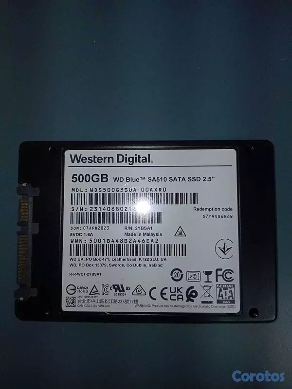 computadoras y laptops - SSD 500GB WD Blue SA510 (SATA 2.5") 2