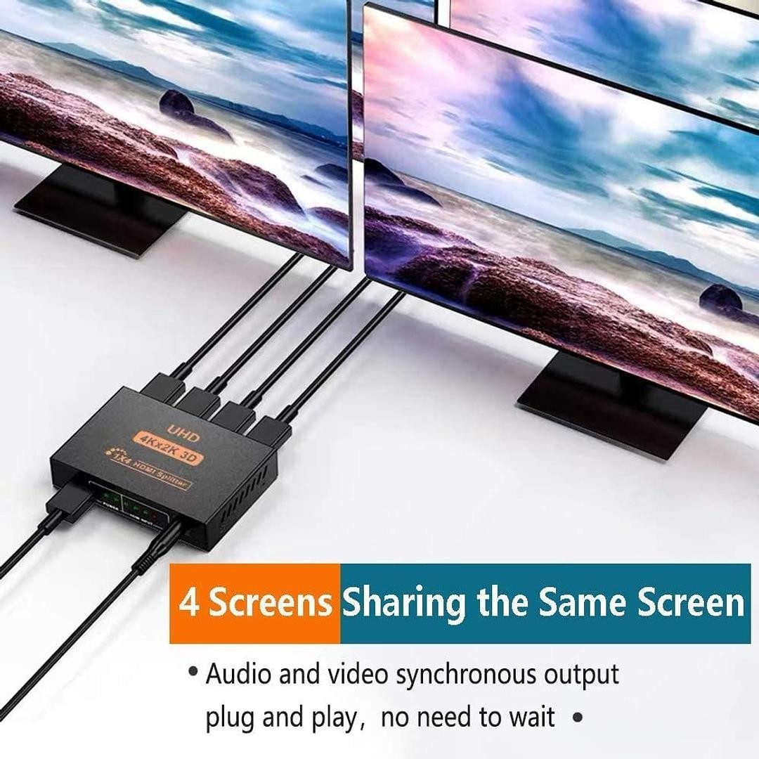 otros electronicos - Adaptador HDMI Hub Splitter 4k*2k (HDMI Splitter 1x4) 5