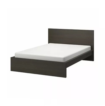 muebles y colchones - Cama IKEA queen MALM y 2 Gaveteros STORKLINTA 4