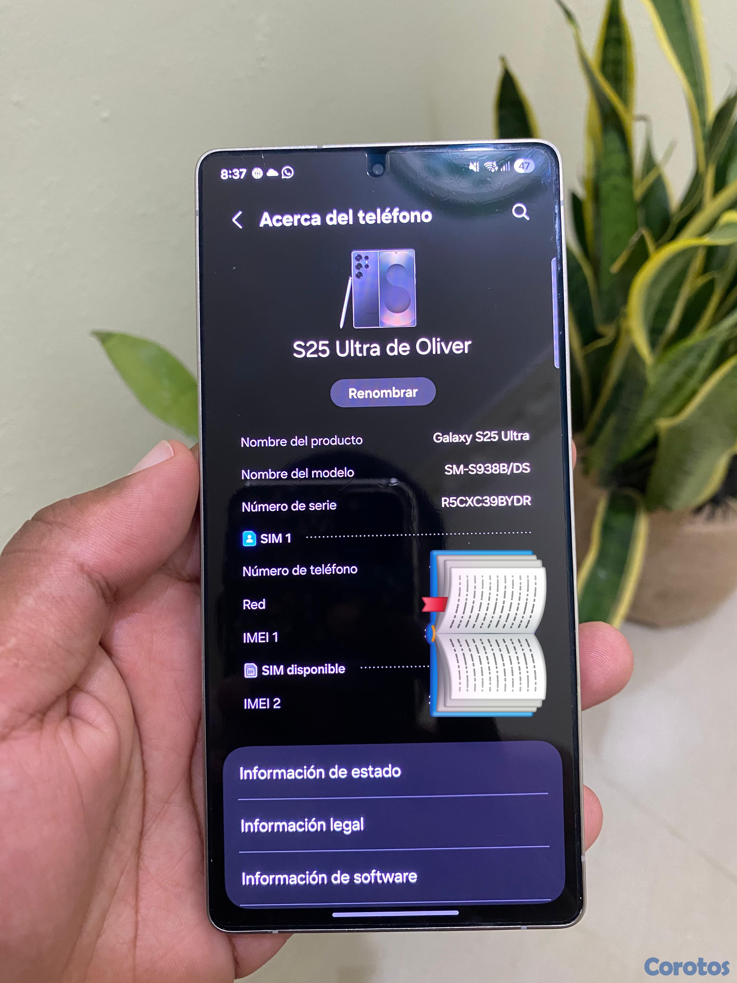 celulares y tabletas - Samsung s25 Ultra 512 7
