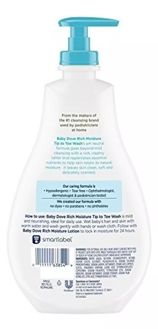 Salud y Equipamiento Médico - Baby Dove Wash Rich Moisture 20 Oz 2