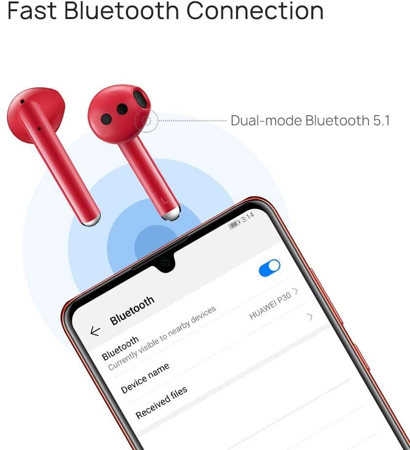 celulares y tabletas - Huawei Freebuds 3 rojo