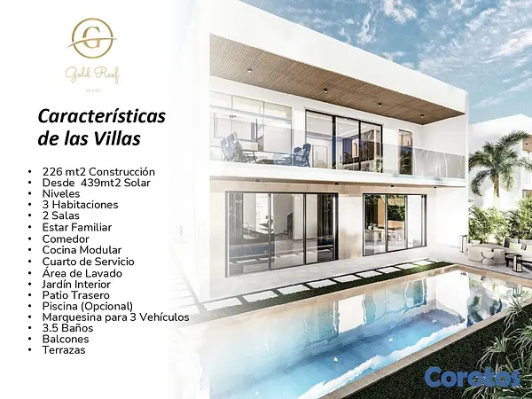 casas vacacionales y villas - PROYECTO DE VILLAS PLAYA NUEVA ROMANA  4