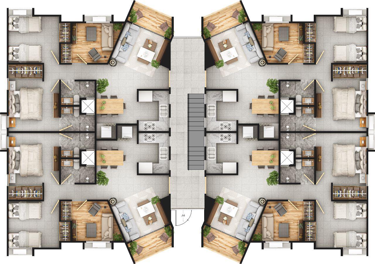 apartamentos - APARTAMENTOS EN PLANO GURABO SANTIAGO 6