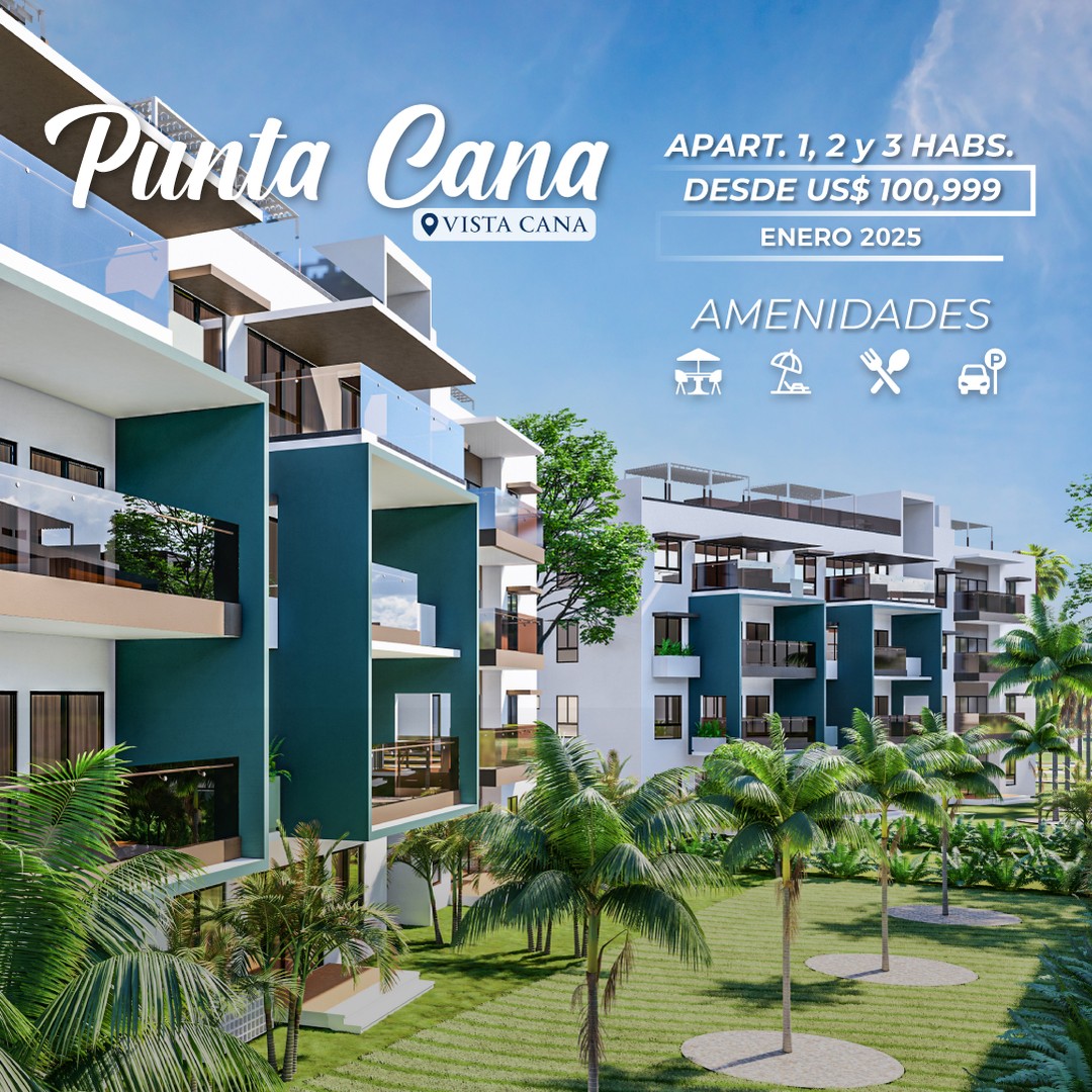 apartamentos - Vendo Apartamento En Punta Cana