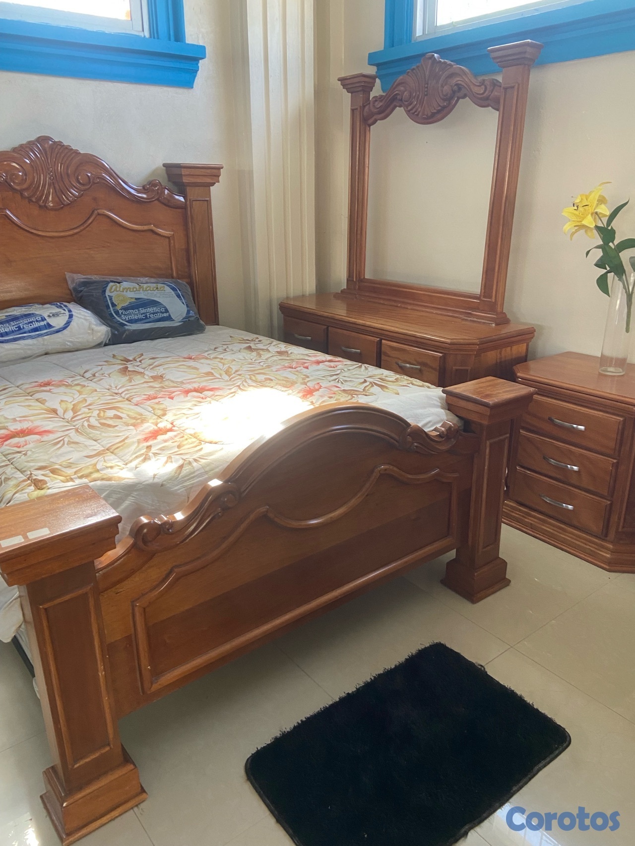 muebles y colchones - Juego de cuarto don Felix 60" ocume (Juan Carlos) 4