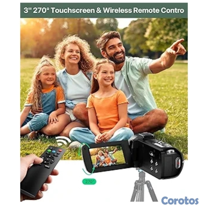 camaras y audio - cámara digital 4k nueva trae micrófono.control . trípode.2bacterias recargable 2