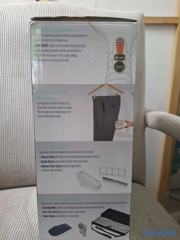 electrodomesticos - Plancha de vapor 
iron steamer conair 5