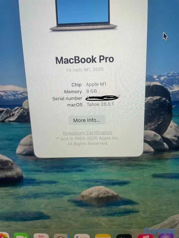 computadoras y laptops - MacBook Pro13 2020 M1 3.2ghz 8gb ram, 512ssd 4