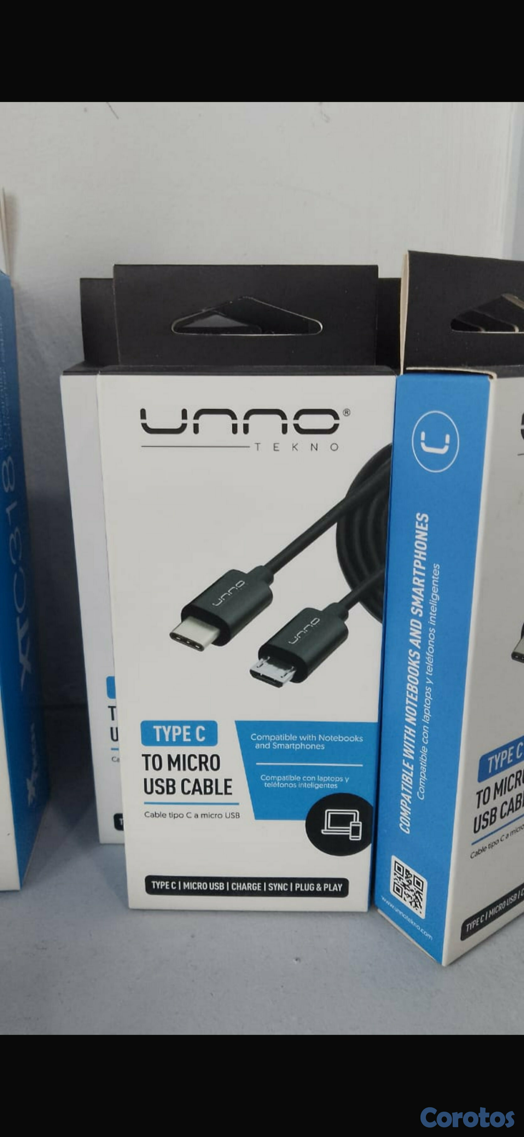 accesorios para electronica - Unno Tekno Type C a Micro USB Cable 3