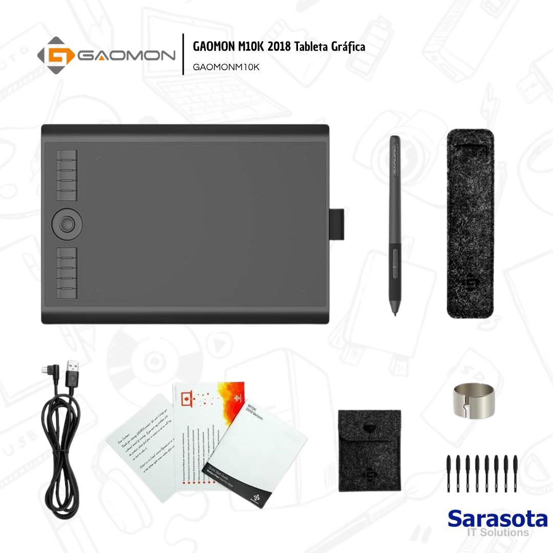 accesorios para electronica - GAOMON M10K 2018 Tableta Gráfica GAOMONM10K 3