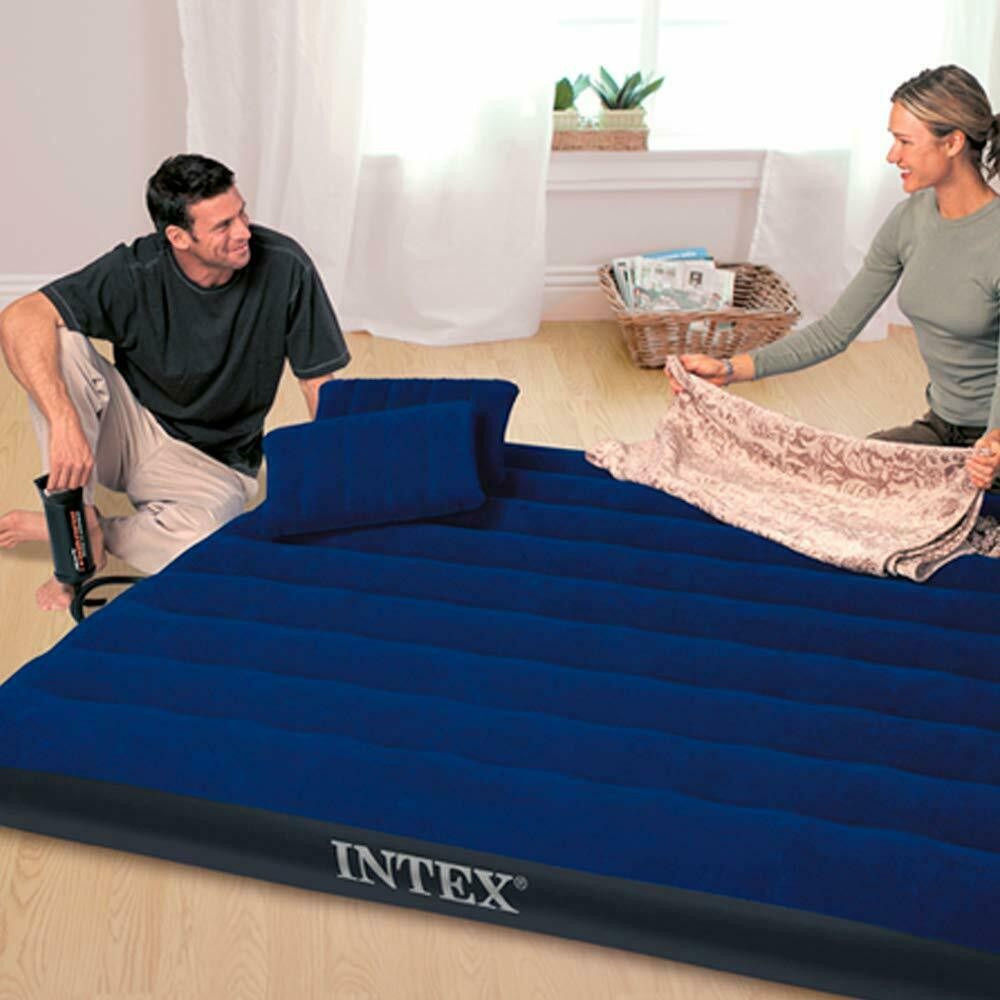 muebles y colchones - Colchon inflable intex de 60 pulgadas, bomba y colchon  (OFERTA) 1