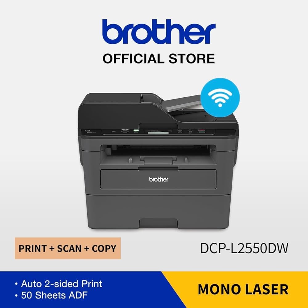impresoras y scanners - MULTIFUNCIONAL LASER  BROTHER BLANCO/NEGRO  DCPL2550DW  ESCANER, COPIADORA,IMPRI 1