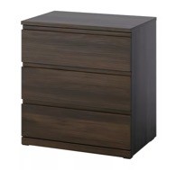 muebles y colchones - Cama IKEA queen MALM y 2 Gaveteros STORKLINTA 5