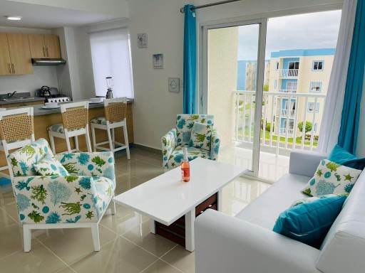 apartamentos - Hermoso y Coqueto Amueblado 2Hab cin Área Social en Bávaro Punta Cana 0