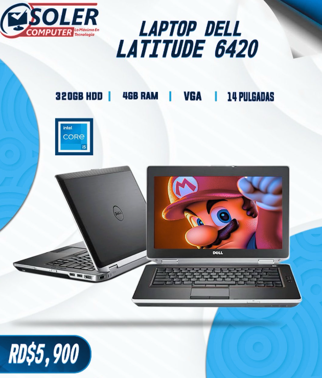 computadoras y laptops - Laptop Dell latitude 6420  Procesador CORE i5 0