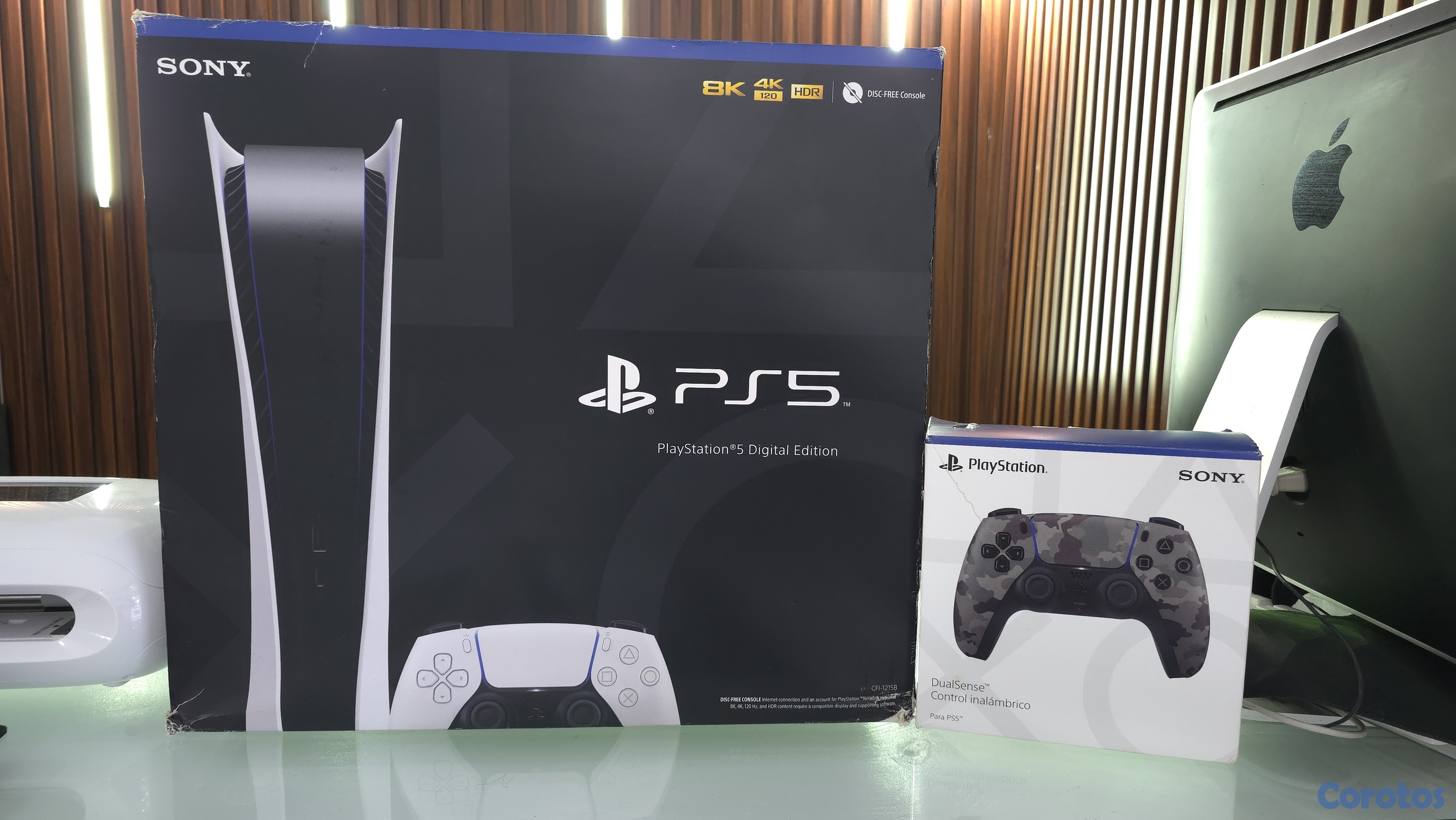 consolas y videojuegos - Sony Playstation 5 Digital en su caja mas control 1