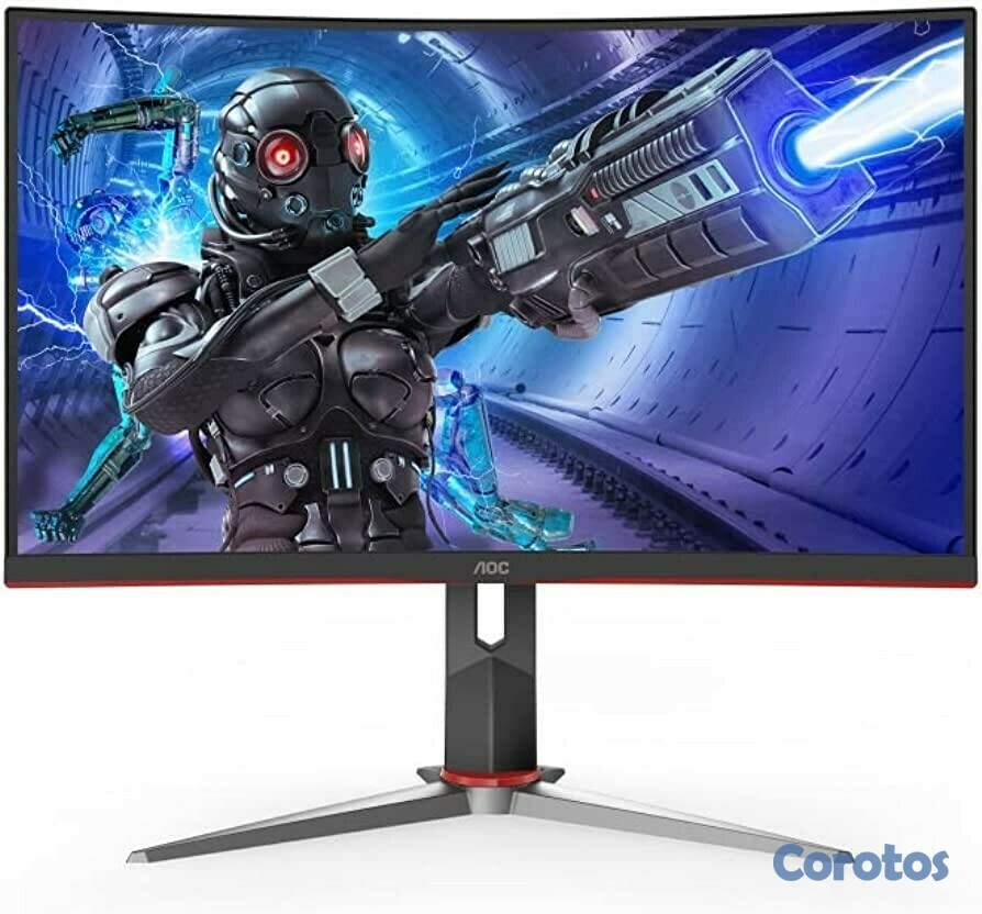 computadoras y laptops - MONITOR AOC 27 pulgadas GAMING CURVO 1920X1080 165HZ, 1 VGA / 2 HDMI  1