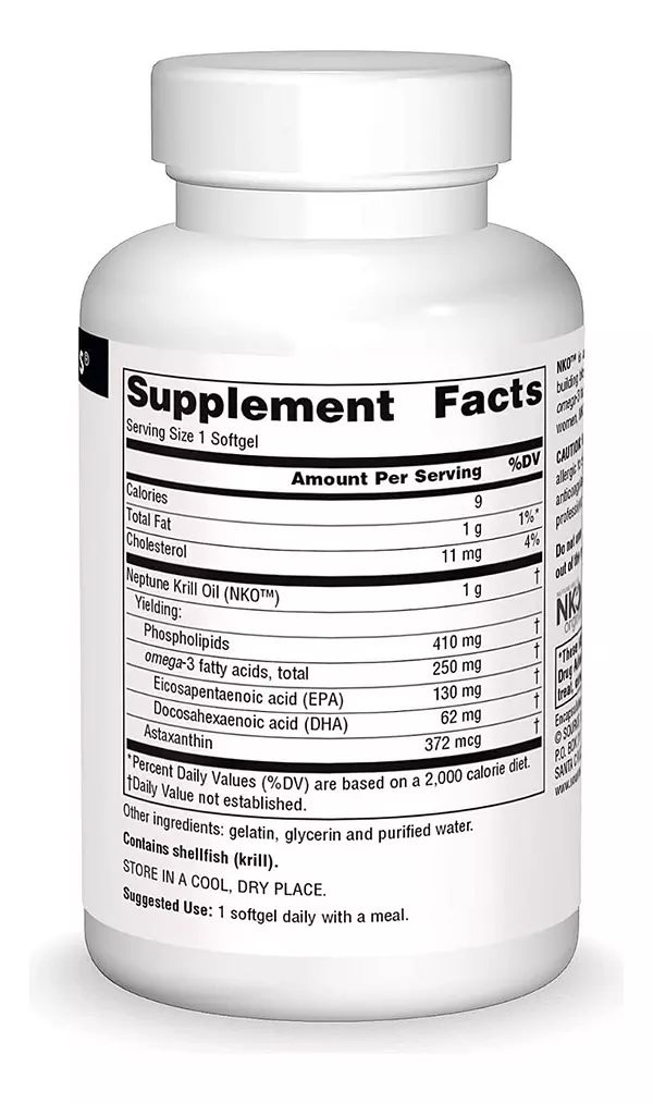 Salud y Equipamiento Médico - Aceite Krill 1000mg Source Natural 2