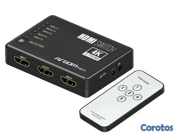 otros electronicos - Switch y Splitter HDMI de 5 puertos 2 funcion en 1 ARGOM ARG-AV-5125 1