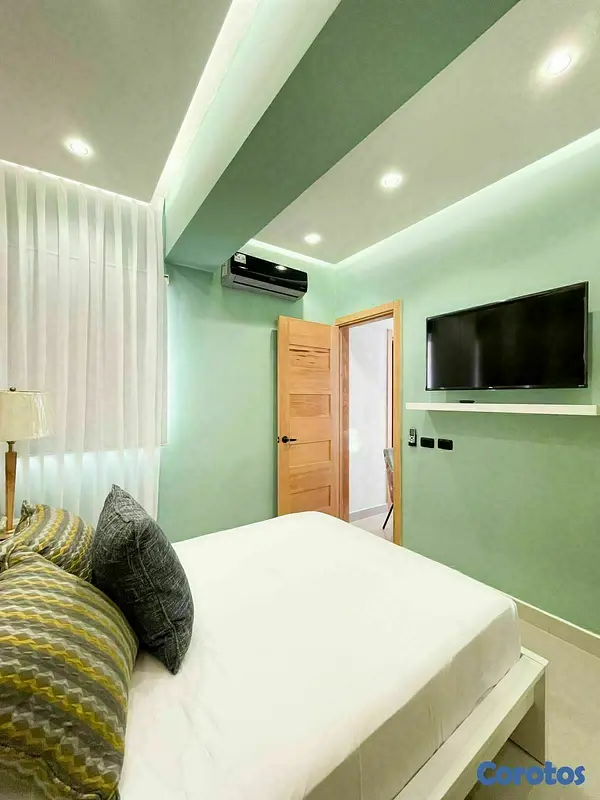 apartamentos - Alquilo en Torre Apto Amueblado de 2 Habs PD264 3