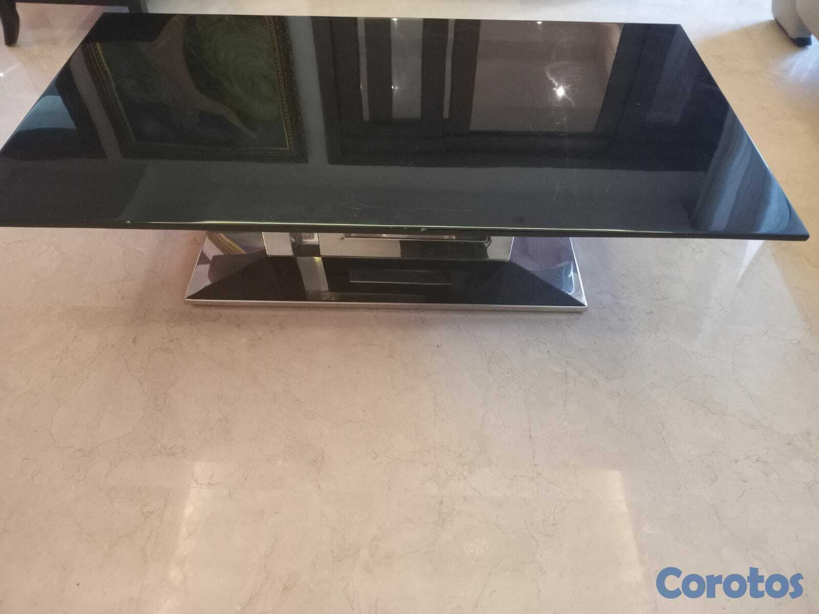 muebles y colchones - Mesa para sala con su mesa lateral en juego 2