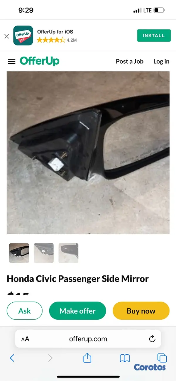 accesorios para vehiculos - Honda Civic 2005 motor de arranque  2