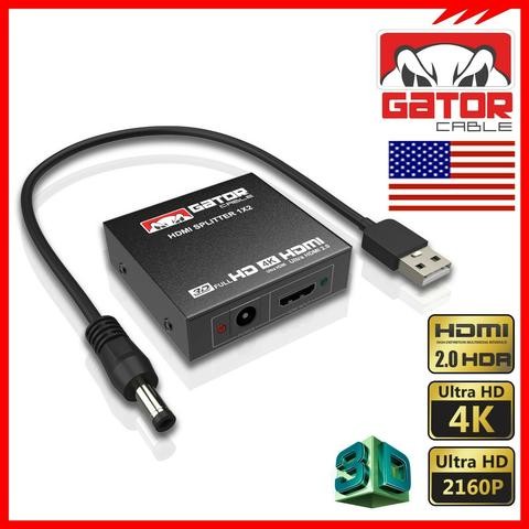 otros electronicos - ADAPTADOR HDMI HUB SPLITTER (ESPEJO) 1X2 4K 2.0