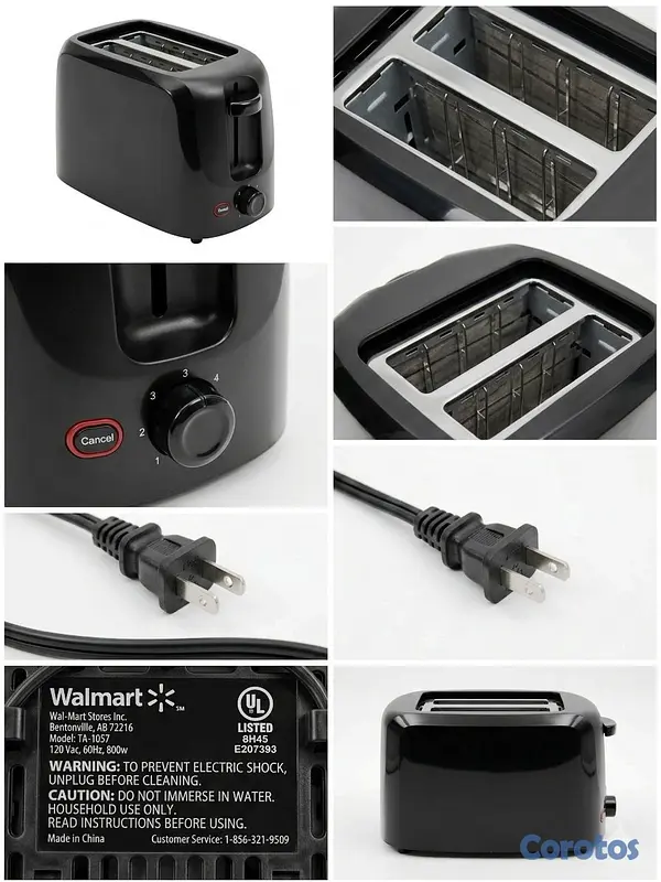 electrodomesticos - Tostadora Eléctrica Walmart de 2 Ranuras  2