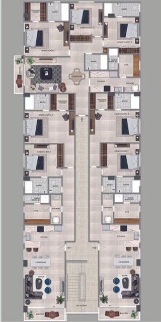 apartamentos - Apartamento en venta #24-1433 con 3 dormitorios, balcón, terraza, área de lavado 4