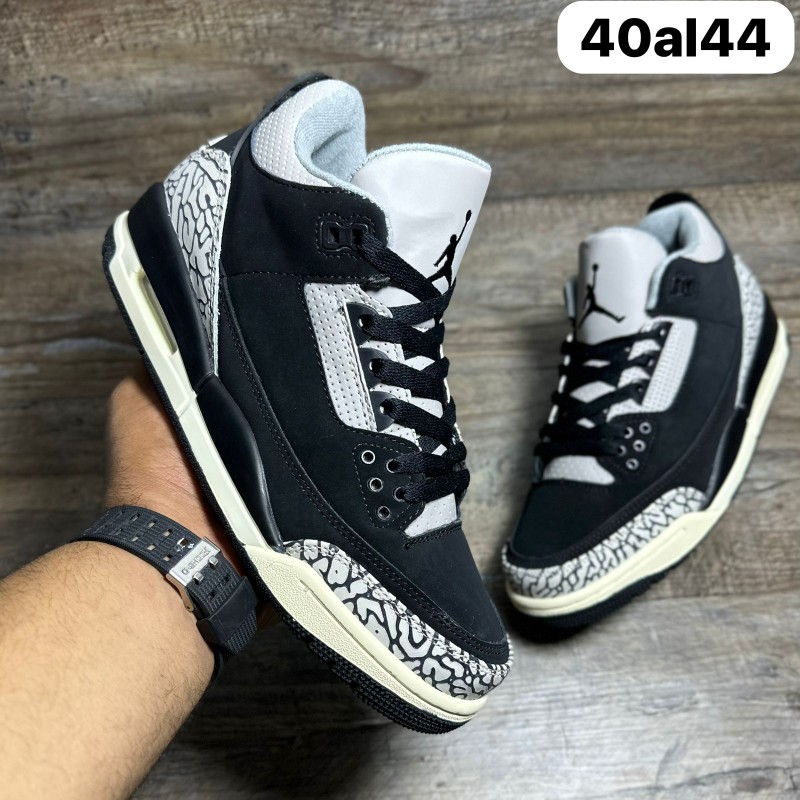 zapatos unisex - Teni Tenis Nike Air Jordan Retro 3 Black Ultimate Edition 03 Limited 2K24 🚀 4