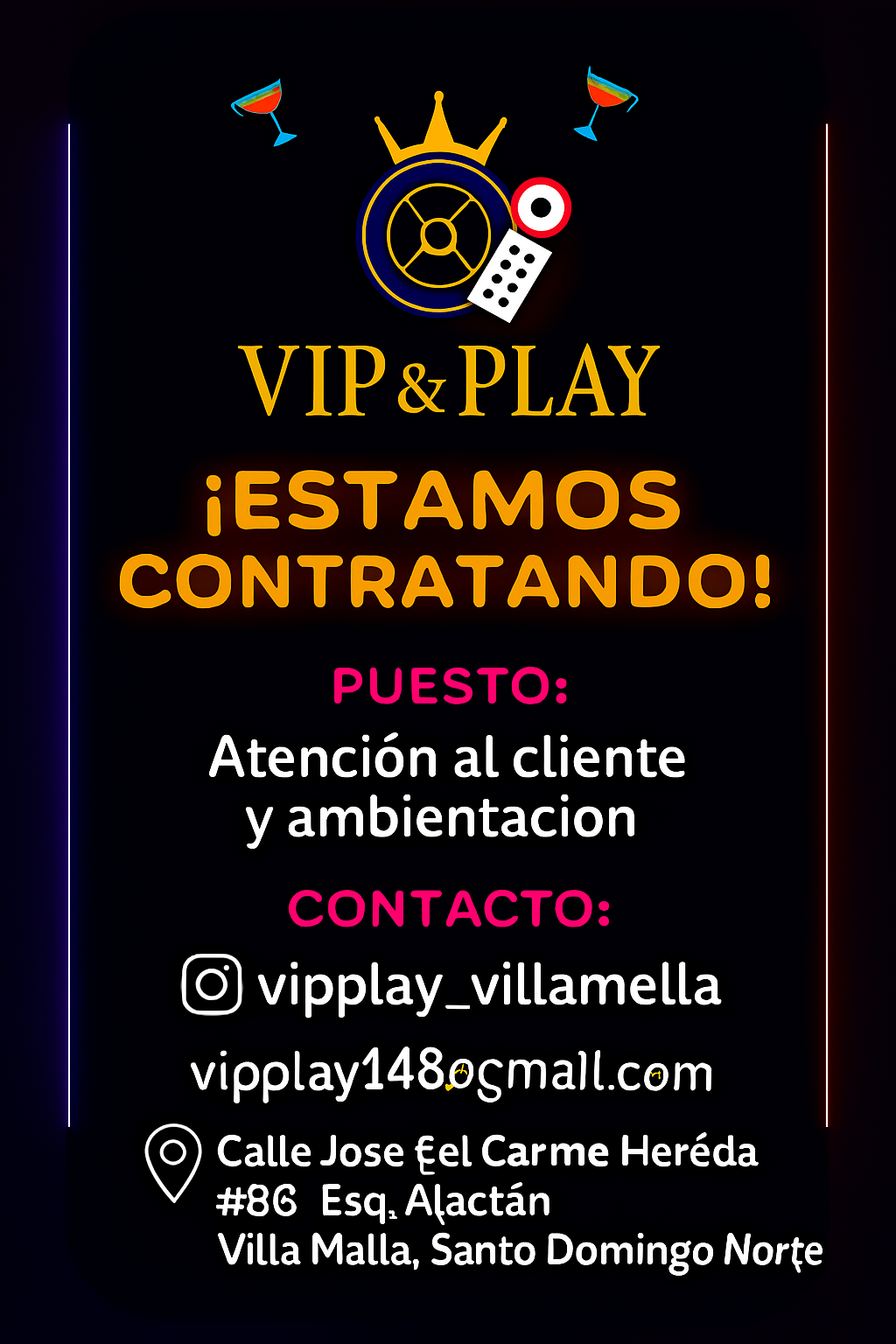 empleos disponibles - SERVICIO AL CLIENTE EN BILLAR & DISCOTECA 0