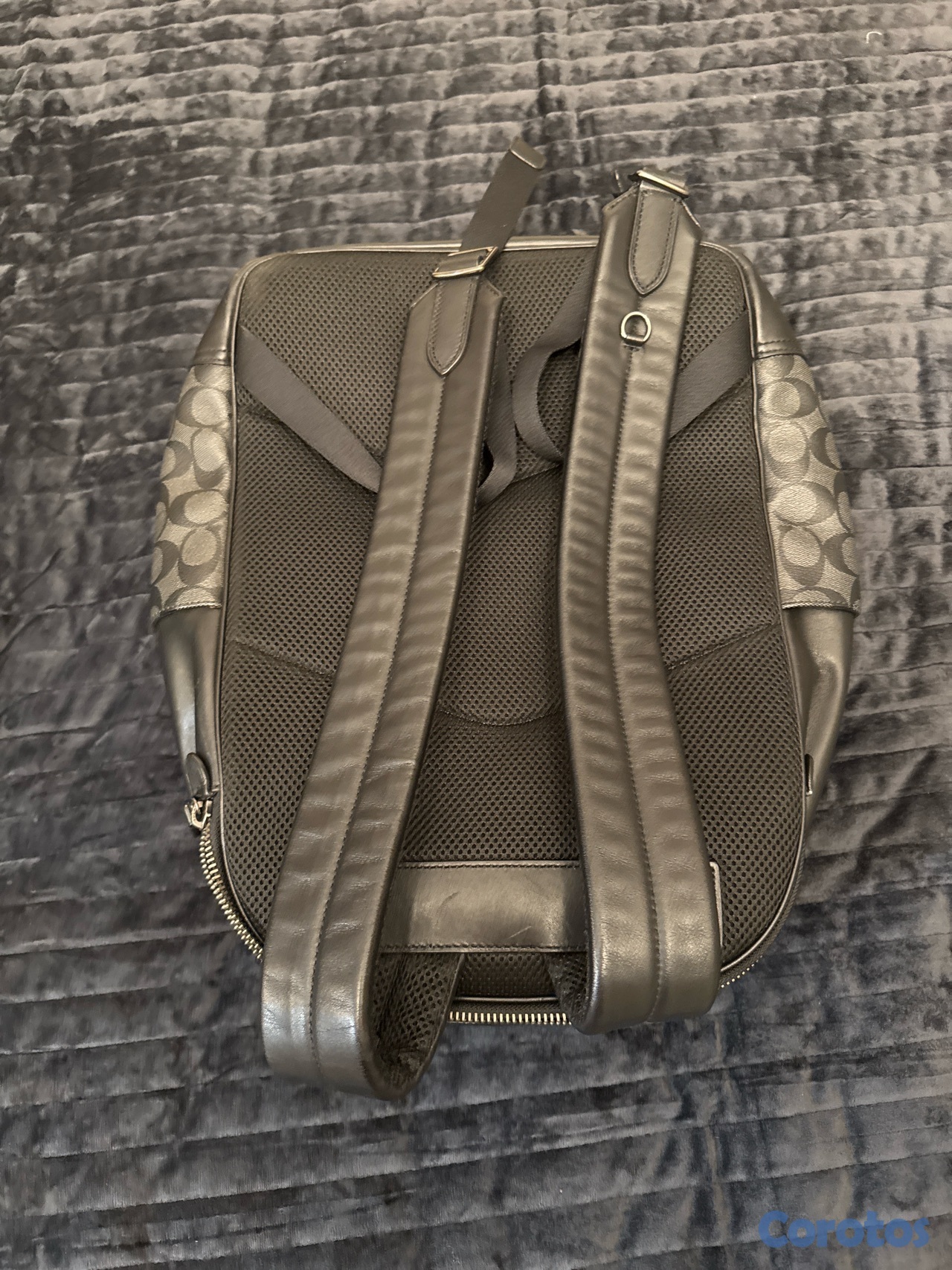 carteras y maletas - Mochila Coach Negra, Precio Negociable 2