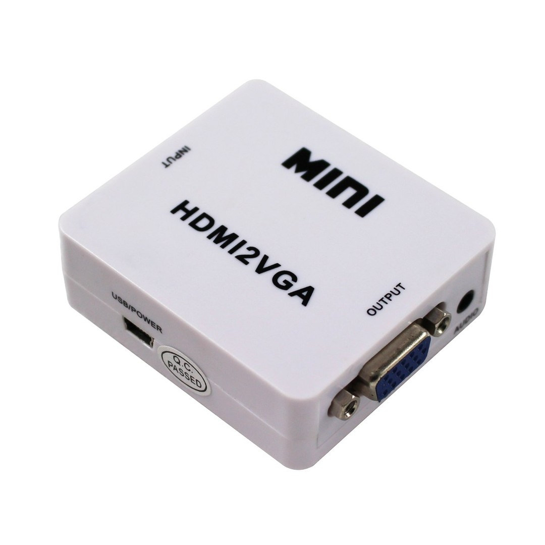 accesorios para electronica - Convertidor Vga A Hdmi Activo Ideal Pc Notebook A Television  tv