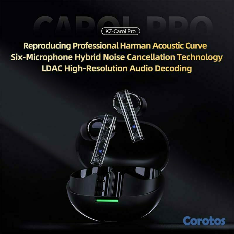 camaras y audio - KZ Carol Pro TWS Earbuds Bluetooth 5.4, LDAC, ANC 2