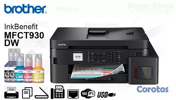 impresoras y scanners - IMPRESORA MULTIFUNCIONAL BROTHER MFCT930DW IMPRESO 2