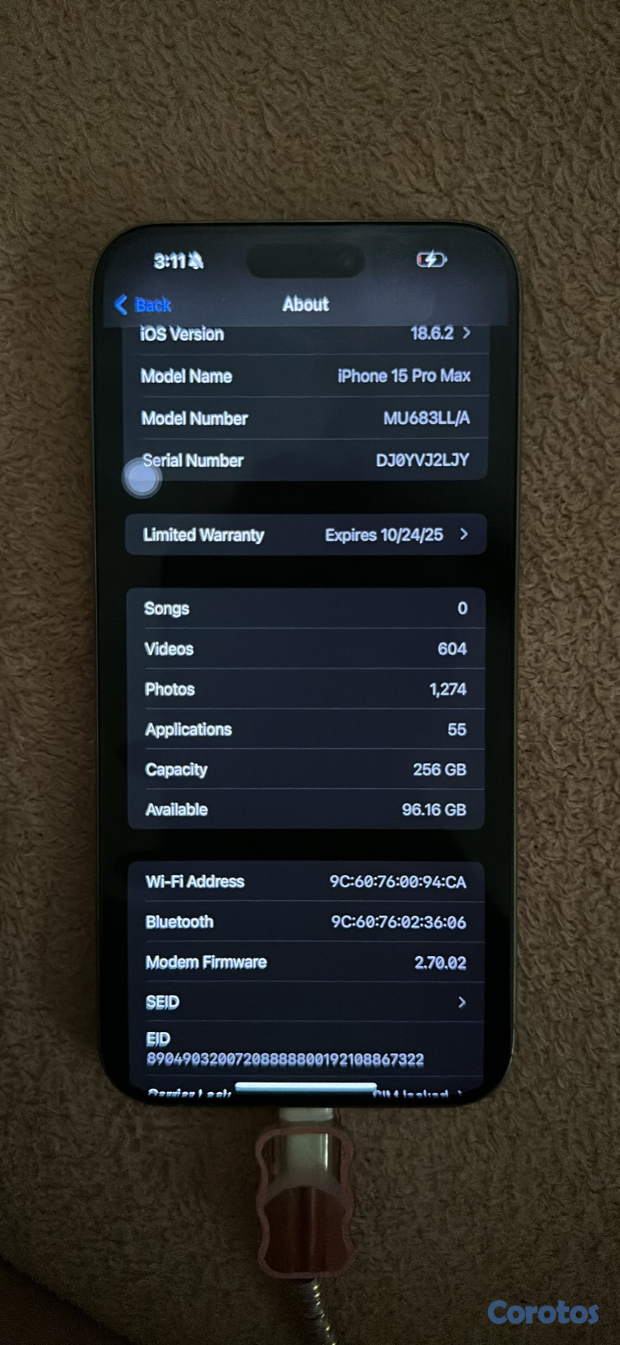 celulares y tabletas - iPhone 15 pro max para usar con turbo Esim 9