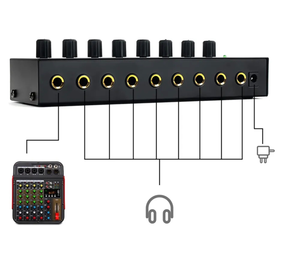 accesorios para electronica - Mini amplificador de auriculares HA-800 4