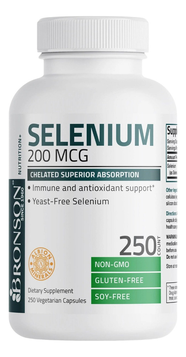 Salud y Equipamiento Médico - Selenio 200 Mcg 250 Capsulas - Unidad 1