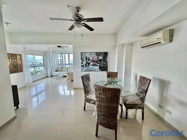 apartamentos - Apartamento amueblado en alquiler- Piantini  6