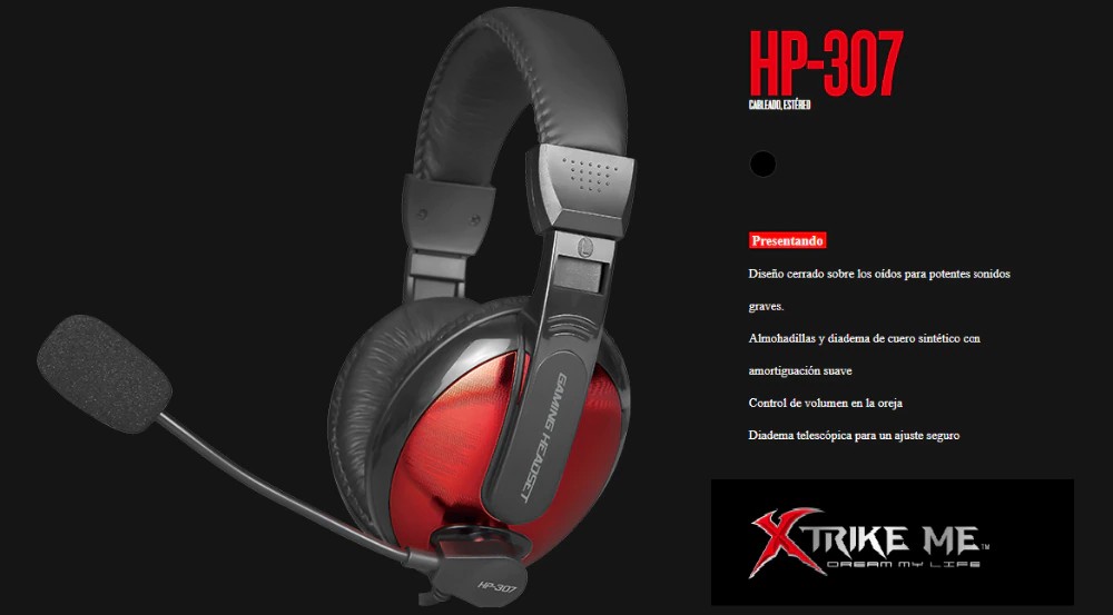 computadoras y laptops - AUDIFONO CON MICRROFONO HEADSET GAMING 20HZ XTRIKE ME HP307 0