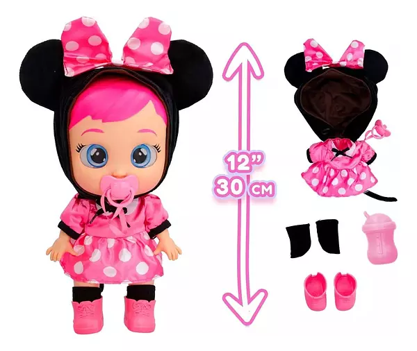 juguetes - Bebés Llorones Cry Babies Minnie Mouse 4