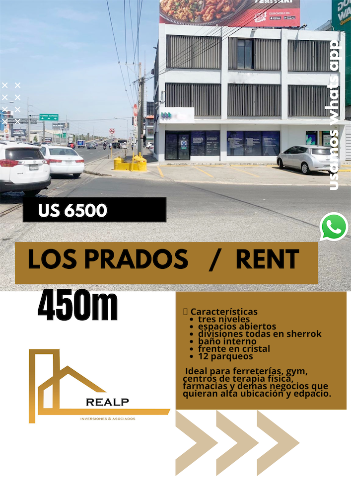 oficinas y locales comerciales - Excelente local 450 metros  prados 0