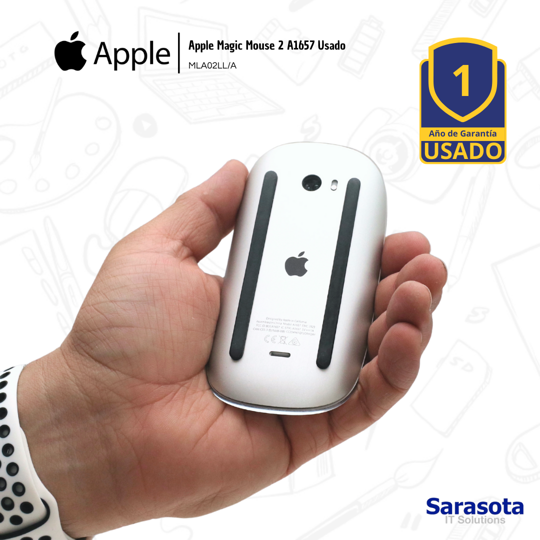 otros electronicos - Apple Magic Mouse 2 A1657 Usado MLA02LL/A 2